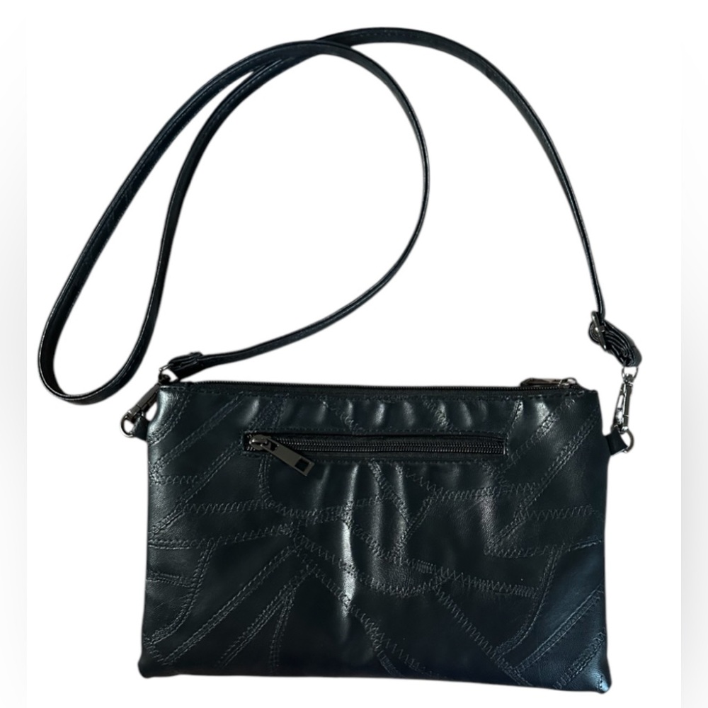 Soft Vegan Leather Studded Black Crossbody | EUC - Picture 10 of 12
